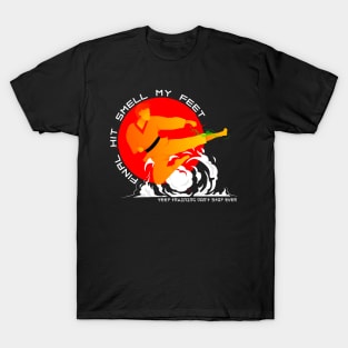 Funny Karate or Taekwondo Final Kick: Smell My Feet Design T-Shirt